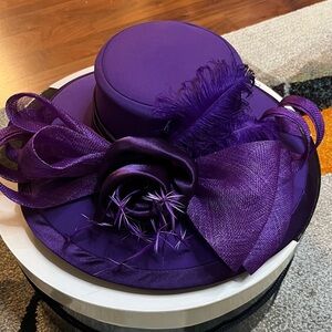 Champagne Elite Purple Glamorous Dress/Church/Derby Hat